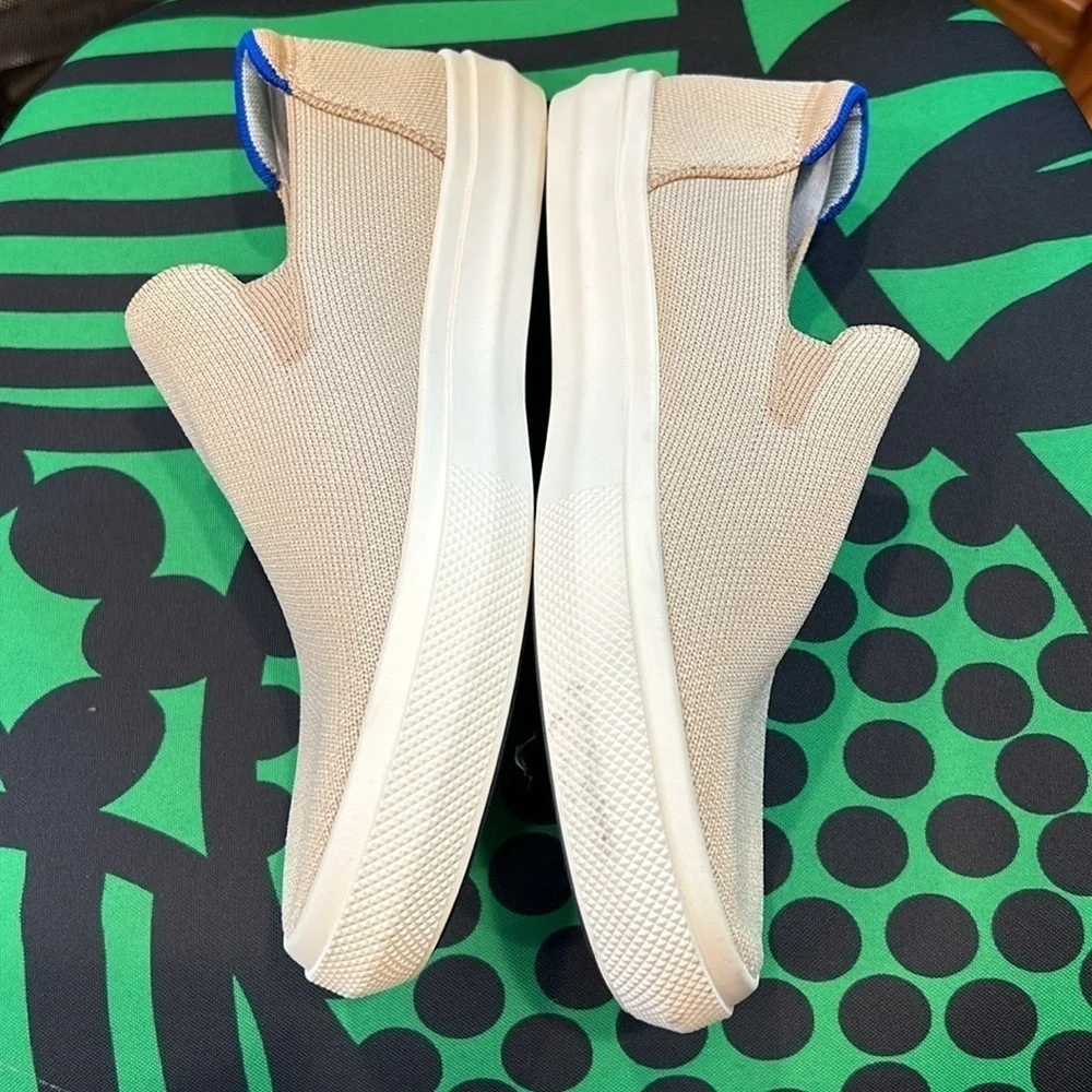 New Rothy’s City Sneaker Slip On Cream on Wheat Beige Womens size 8 casual